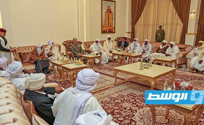 Haftar receives a delegation from Tebu tribes