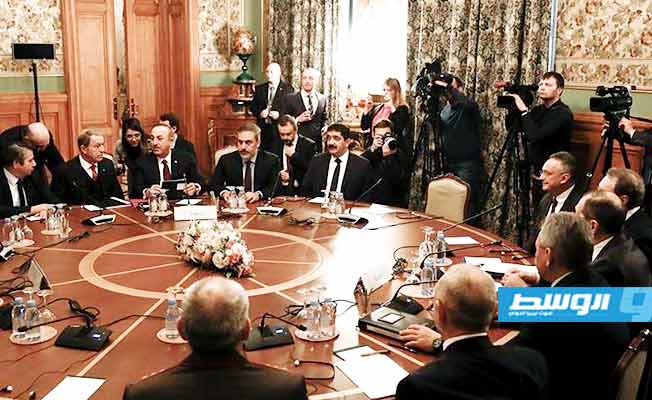اجتماع وزراء خارجية ودفاع روسيا وتركيا لبحث الملف الليبي