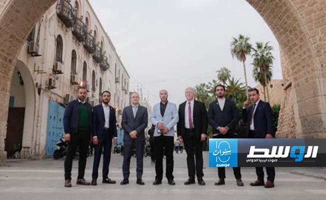 من زيارة الوفد الطبي العسكري للمدينة القديمة طرابلس، 29 فبراير 2024. (جهاز الطب العسكري)