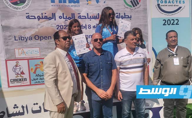 بطولة ليبيا للمياه المفتوحة. (تصوير - محمد قجام)