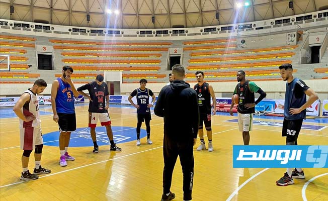 منتخب ليبيا يواجه الزهراء استعدادا لبطولة المنستير الودية لكرة السلة