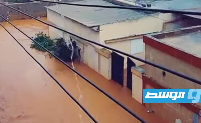 بالفيديو: آثار العاصفة «دانيال».. سيول وأمطار غزيرة تضرب عددًا من المدن الليبية