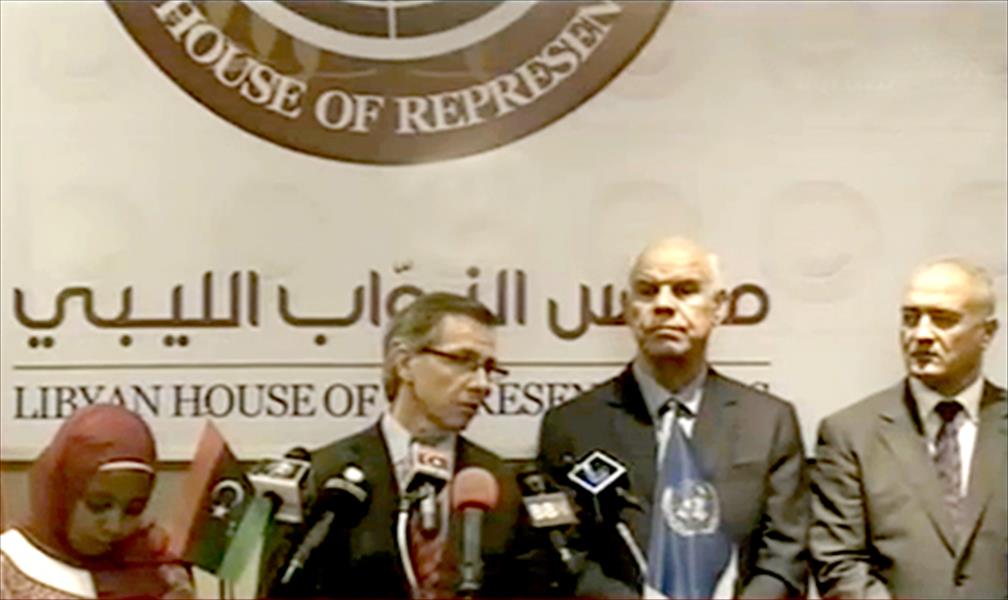 المبعوث الأممي: البرلمان هو الممثل الشرعي في ليبيا
