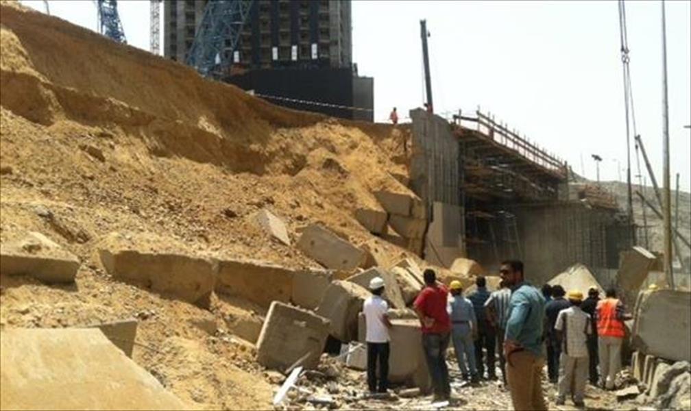ارتفاع عدد ضحايا انهيار جدار بمكة المكرمة إلى 6 (فيديو، صور)
