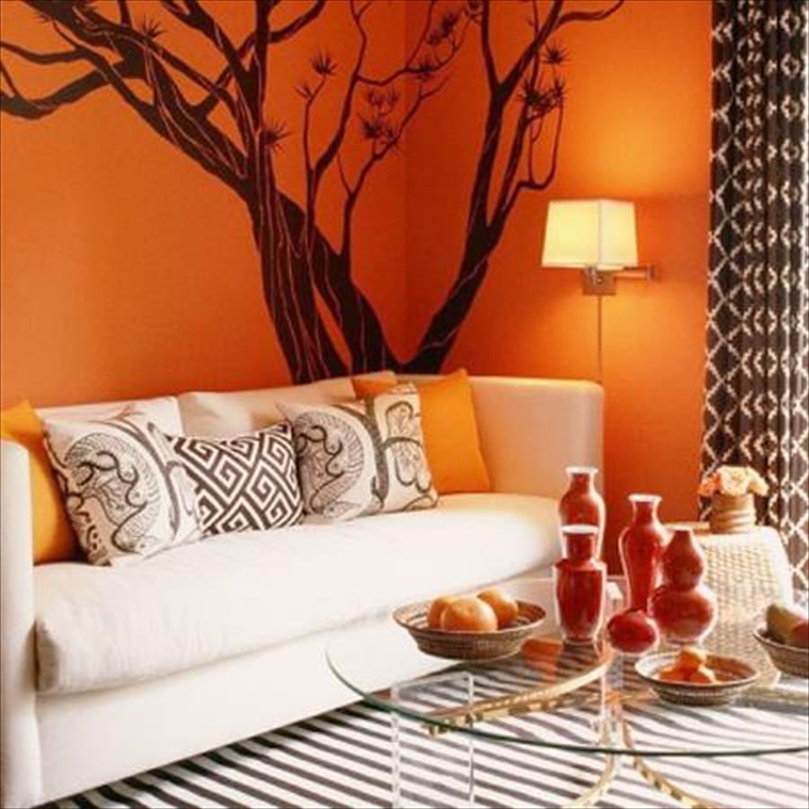 بالصور: منزلك باللون البرتقالي دفء وحيوية
