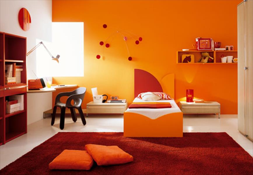 بالصور: منزلك باللون البرتقالي دفء وحيوية