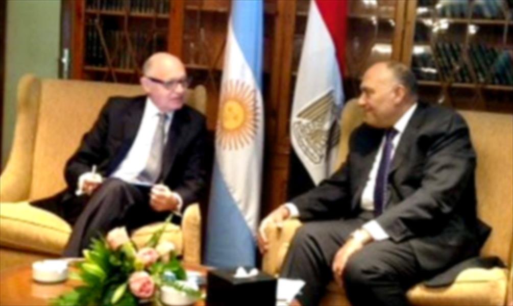 مصر والأرجنتين: الوضع في ليبيا مُقلق