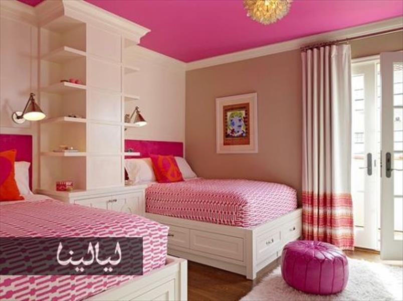 ديكورات غرف نوم باللون الوردي لدعم حملة سرطان الثدي