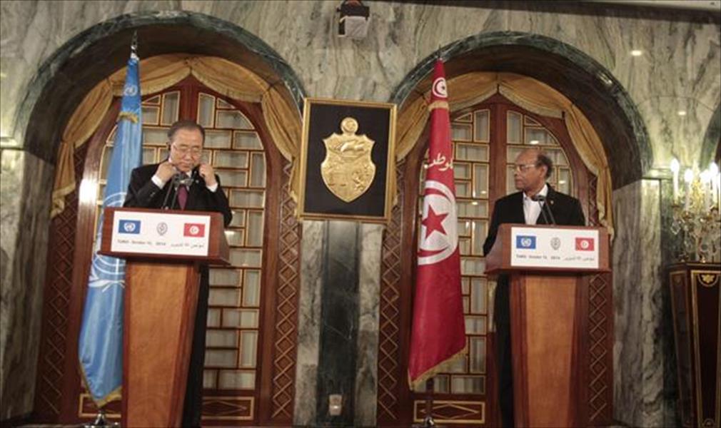 بان كي مون: تونس ستنجح في الانتقال الديموقراطي