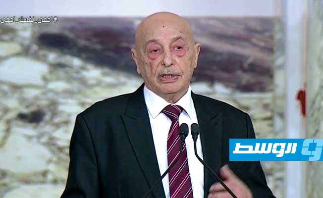 عقيلة صالح يطالب بالتدخل «حيال الاعتداء غير المبرر وإساءة استعمال السلطة بحق المتظاهرين» في طرابلس