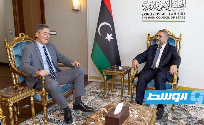 المشري يناقش مع السفير الألماني 4 ملفات سياسية لتحقيق الاستقرار في ليبيا