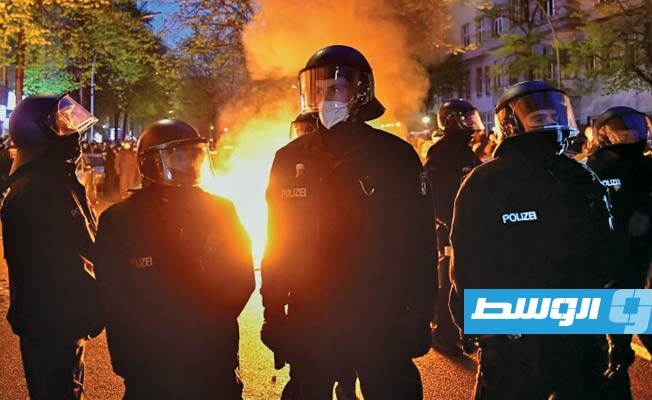 إصابة مئة شرطي ببرلين في أعمال عنف خلال تجمعات لمناسبة عيد العمال