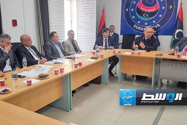 اجتماع واسع يعقد في مقر بعثة الأمم المتحدة لتعزيز التعاون الأمني مع ليبيا، الأربعاء 17 أبريل 2024 (صفحة وزارة الداخلية على فيسبوك)