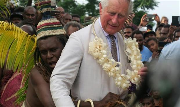 تنصيب الأمير تشارلز قائدًا قبليًّا شرفيًّا في فانواتو