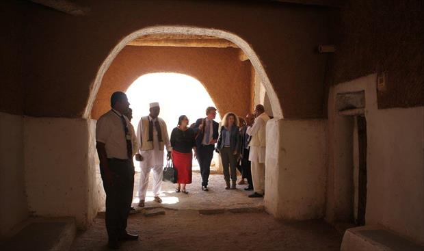 وفد بعثة الأمم المتحدة للدعم في ليبيا يزور المدينة القديمة بغدامس. (الإنترنت)