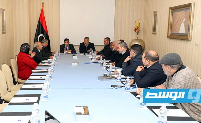 اجتماع رؤساء اللجان بمجلس الدولة مع لجنة خارطة الطريق بمجلس النواب في طرابلس. (المجلس الأعلى للدولة)