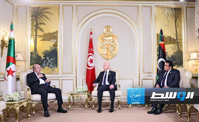 اتفاق من 6 بنود في ختام قمة تونس بين المنفي وسعيد وتبون