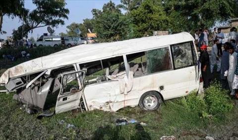 17 وفاة و41 مصابا جراء حادث مروري في باكستان