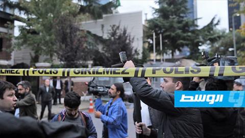 جانب من وصول الشرطة التركية إلى القنصلية السعودية في إسطنبول