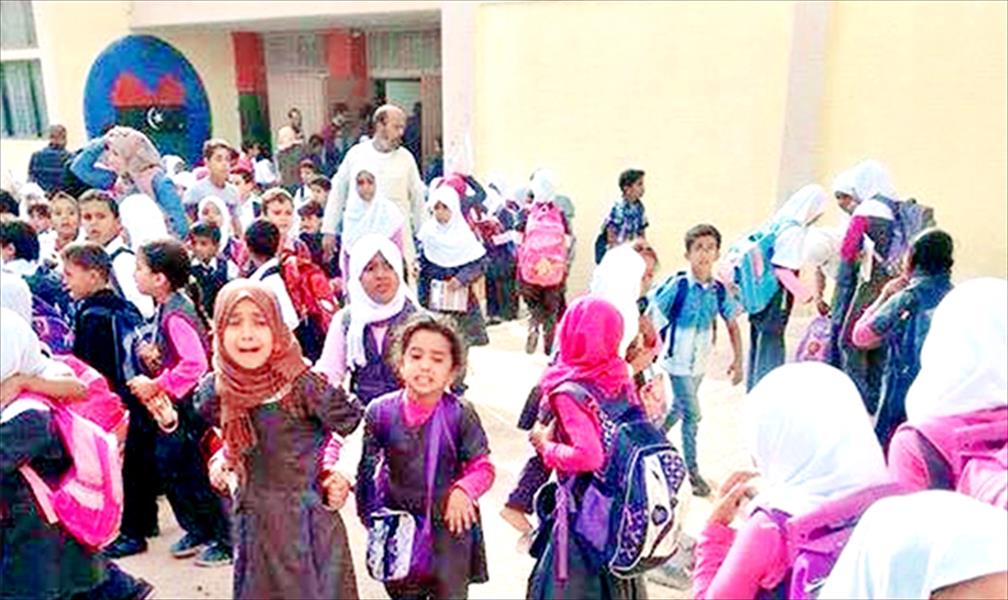 ذعر بين أطفال المدارس بسبب تفجير بطبرق