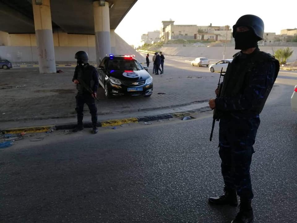 جانب من الانتشار الأمني في طرابلس، 26 ديسمبر 2019. (داخلية الوفاق)