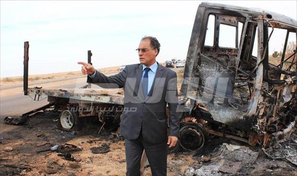 السنكي يزور «بوابة سيدي عبدالعاطي» بعد التفجير