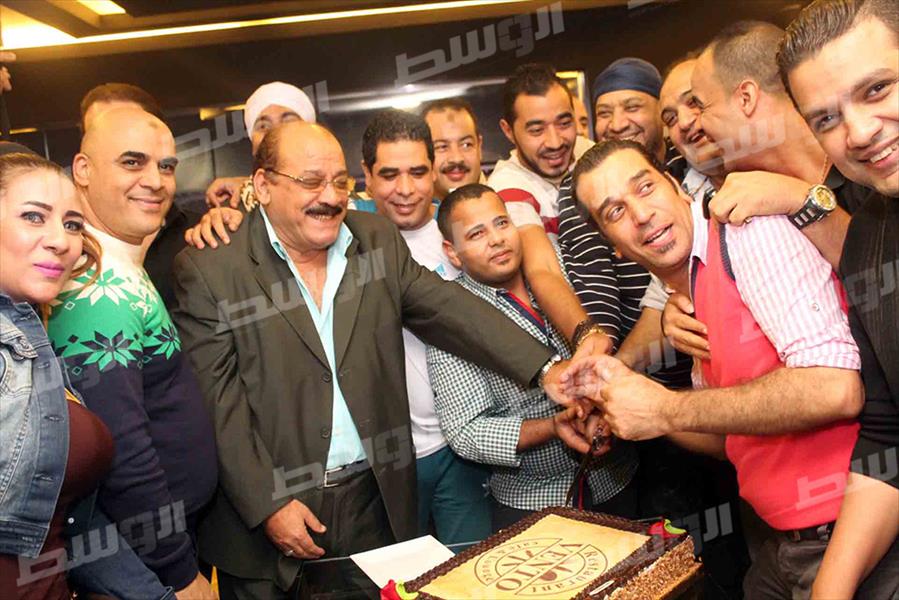 بالصور: نجوم الفن يحتفلون بافتتاح كافيه المنتح محمد ترك