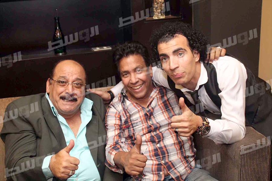بالصور: نجوم الفن يحتفلون بافتتاح كافيه المنتح محمد ترك