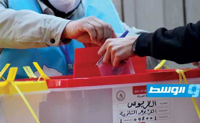 جانب من مشاركة الناخبين في انتخابات المجلس البلدي في القره بوللي. (لجنة الانتخابات المحلية)