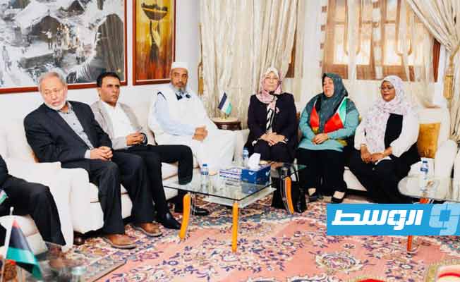 High Council of State delegation visit Embassy of Palestine in Tripoli