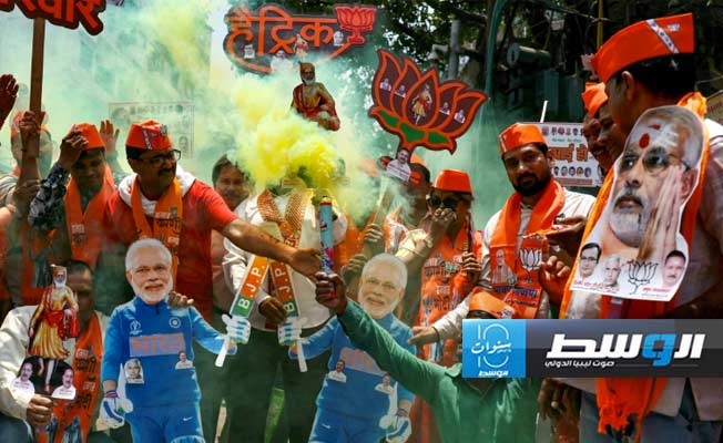 مودي يعلن فوزه بولاية ثالثة في الانتخابات الرئاسية الهندية