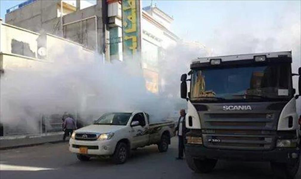 صور.. حملة تنظيف لشوارع بنغازي