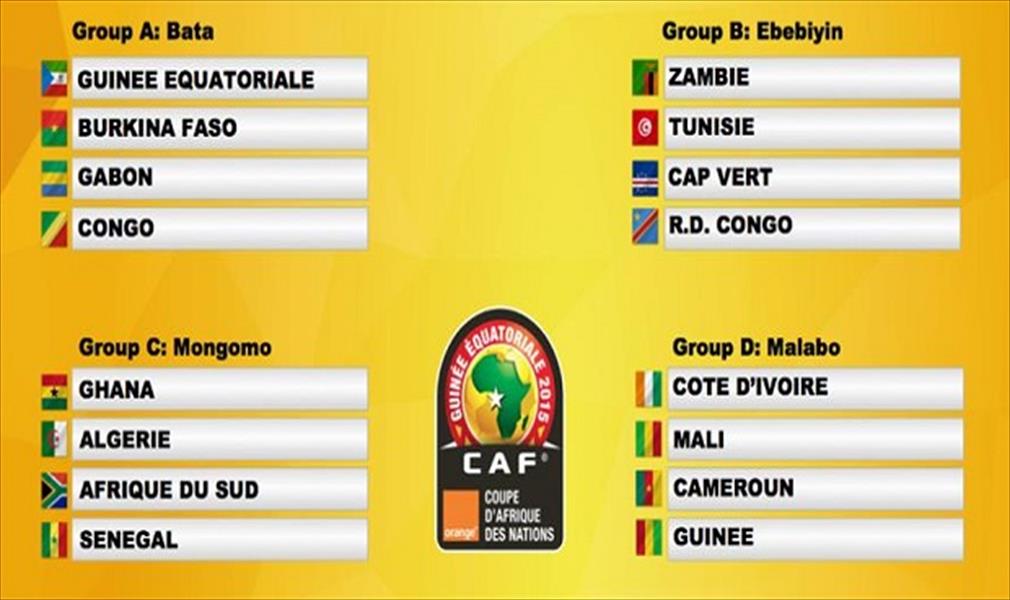 إنفوغراف .. مجموعات كأس الأمم الأفريقية 2015