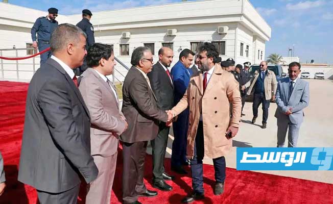 افتتاح مقر وزارة الكهرباء والطاقات المتجددة الجديد في بنغازي، الأربعاء 25 يناير 2023. (المكتب الإعلامي للحكومة المكلفة من مجلس النواب)