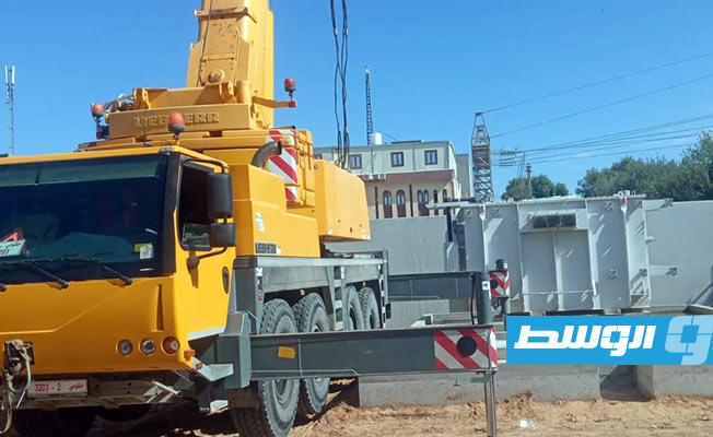 من أعمال الصيانة في طرابلس، 21 فبراير 2023. (الشركة العامة للكهرباء)