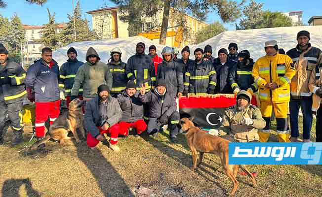 الفريق الليبي في تركيا يحدد 8 مواقع لأشخاص تحت الأنقاض