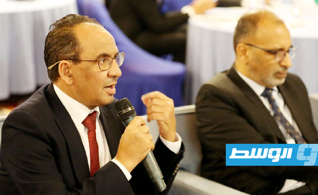 جانب من تدشين منصة موثوق للتجارة الإلكترونية، 23 نوفمبر 2023 (وزارة الاقتصاد في حكومة الدبيبة)