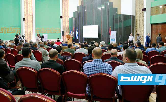حفل تدشين مشروع تحديث المخطط العام والتوسعات لحاضرة بنغازي والدراسات الهندسية. (مكتب التواصل والإعلام بمجلس الوزراء بنغازي)