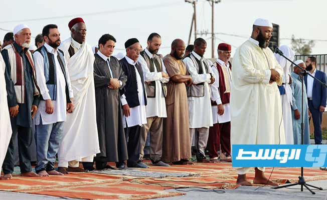 Menfi attends Eid al-Adha prayers in Tawergha
