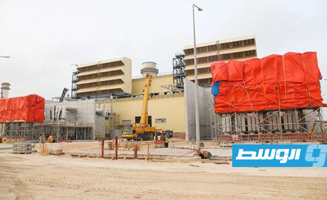 مجلس إدارة شركة الكهرباء يزور مشروع محطة مصراتة الاستعجالي، 16 أبريل 2022. (شركة الكهرباء)