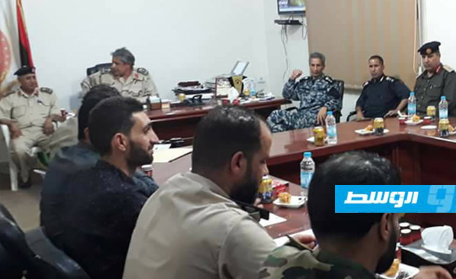 الغرفة الأمنية المشتركة بمنطقة الخليج العسكرية تعقد اجتماعها الأول في أجدابيا