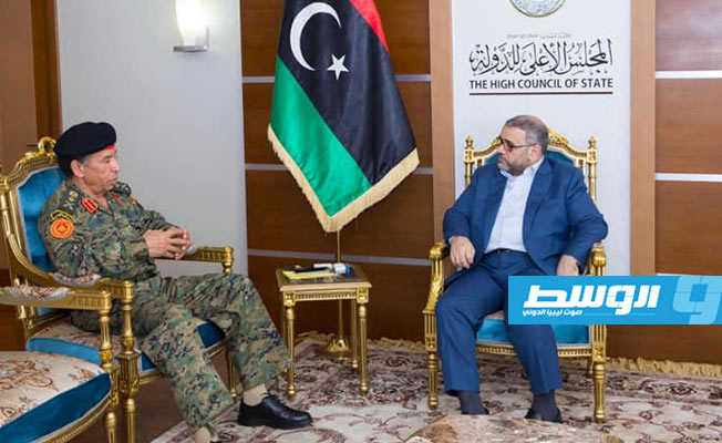 رئيس أركان «الوفاق» يطلع المشري على آخر المستجدات الأمنية والعسكرية