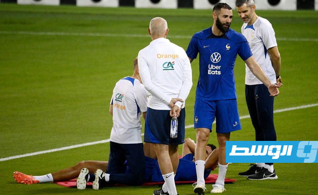 مونديال 2022: إصابة بنزيمة في تمارين فرنسا وخضوعه لفحوص طبية