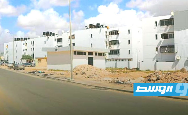 عمارات حي المساكن الجاهزة في بنغازي. (بلدية بنغازي)