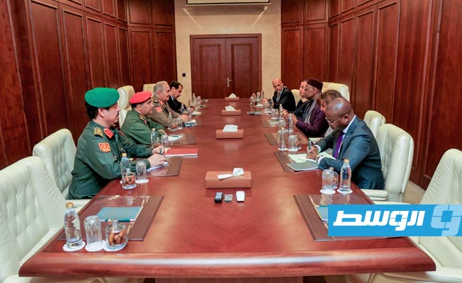 لقاء حفتر وباتيلي بمقر القيادة العامة في بنغازي، الإثنين 29 يناير 2024. (القيادة العامة)