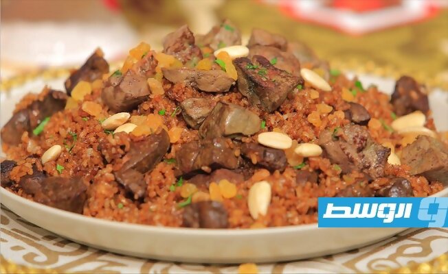 أرز بالخلطة واللحم من المطبخ الليبي