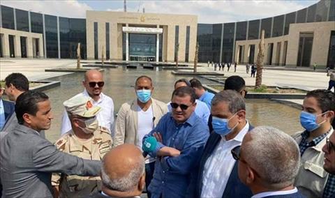 الدبيبة في العاصمة الإدارية الجديدة في مصر, 17 سبتمبر 2021. (الإنترنت)