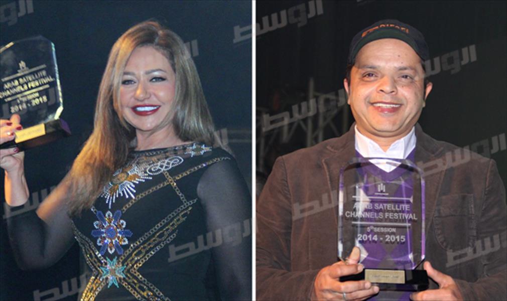 بالصور: تكريم النجوم في مهرجان القنوات الفضائية العربية