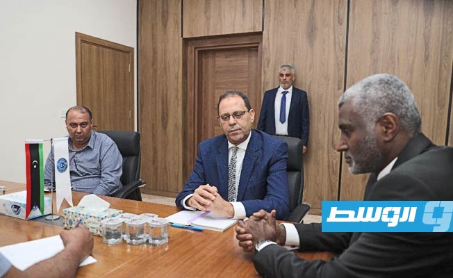 اجتماع الوزير المفوض عيسى عبدالمجيد مع قنصل المغرب في بنغازي، الأحد 12 نوفمبر 2023. (الحكومة المكلفة من مجلس النواب)