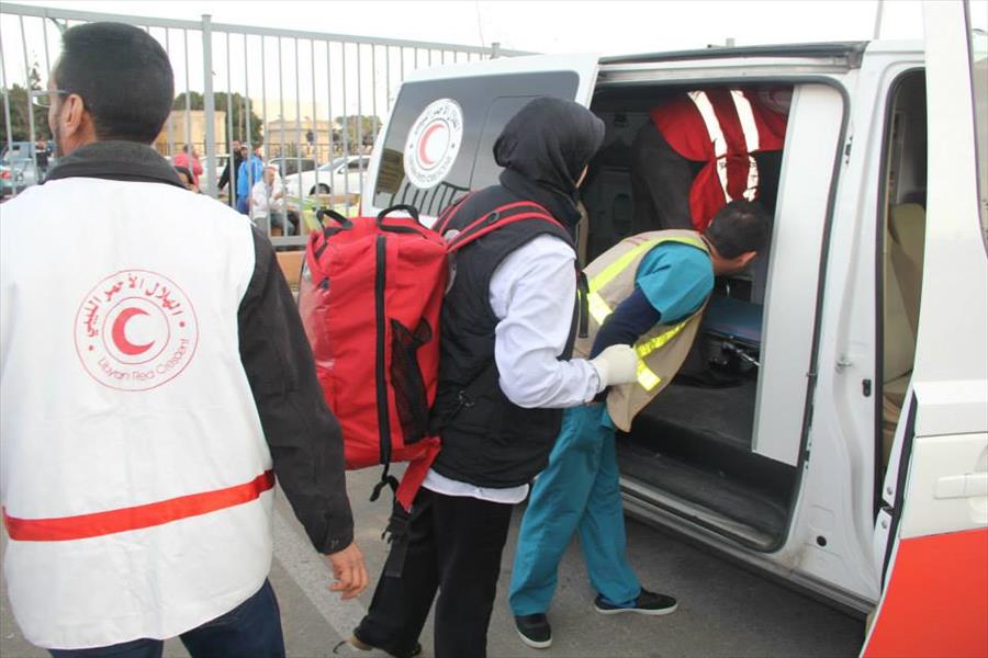 الهلال الأحمر يُسعف 7 مُصابين بحريق سوق الثلاثاء بـ«طرابلس»